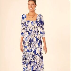 NWT Cara Cara Blue Hill Dress in Nordic Fields Blue!!